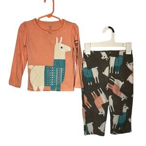 Just One You/Carter’s Llama 2 piece pajama set Size 2T